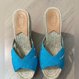 Stubbs and Wootton Turquoise Espadrille Sandals